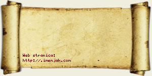 Hana Aksentijević vizit kartica